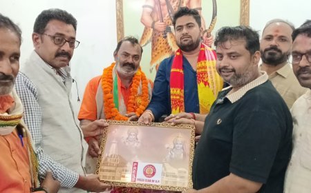 Press  Club Of UP के कार्यालय पहुंचे BJP के नवनियुक्त जिलाध्यक्ष महेंद्र कोटार्य